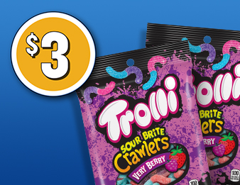 $3 for Trolli Sour Brite Crawlers Very Berry