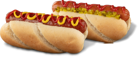 2 Beef Hot Dogs