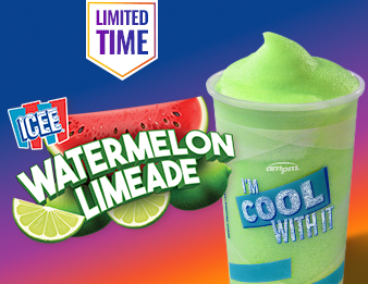 The new Watermelon Limeade ICEE Freeze
