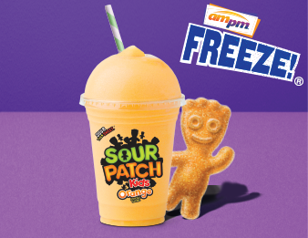 Try our exclusive Freeze flavor, Sour Patch Kids Orange.