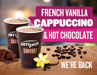 Double Deliciousness, Image of French Vanilla Cappuccino and creamy Hot Chocolate.
