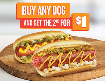 Doggone Good!, Image of two deliciously fresh hot dogs.