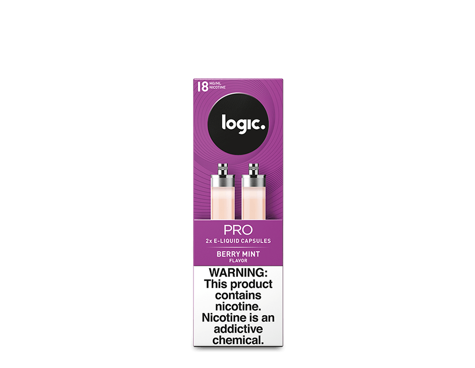 LOGIC PRO E-LIQUID BERRY MINT CAPSULES