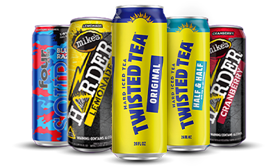 $3 each for Twisted Tea (any flavor). Other malt beverages available are Four Loko Sour Blue Razz, Mike’s Harder Lemonade, Twisted Tea Original, Twisted Tea Half & Half and Mike’s Harder Cranberry Lemonade 