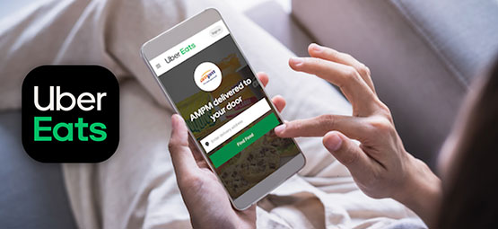 ampm in the Uber Eats app